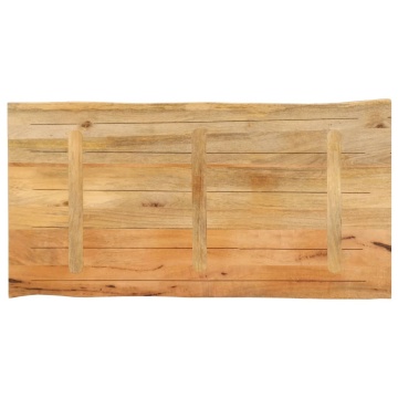 Blat masă 100x60x2,5 cm lemn masiv mango - Img 8