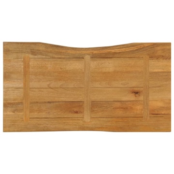 Blat masă 100x60x2,5 cm lemn masiv mango - Img 8