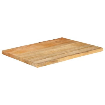 Blat masă 90x60x2,5 cm lemn masiv mango - Img 2