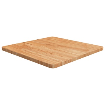Blat masă pătrat maro deschis 60x60x2,5 cm lemn stejar tratat - Img 1