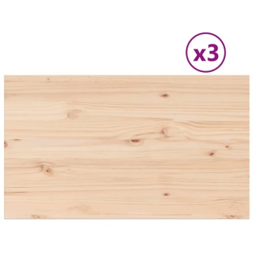Blaturi masă 3 buc. 80x47x1,7 cm dreptunghiulare lemn masiv pin - Img 2