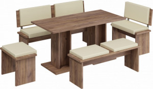 Bond (Set Mobilier Bucatarie Mare) Tk.Eco Beige/Cr.Tobaco& - Img 2