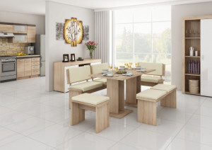 Bond (Set Mobilier Bucatarie Mare) Tk.Eco Beige/S.Bright& - Img 1