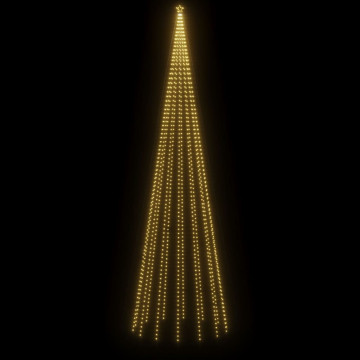 Brad de Crăciun, 1134 LED-uri, alb cald, 800 cm, cu țăruș - Img 3