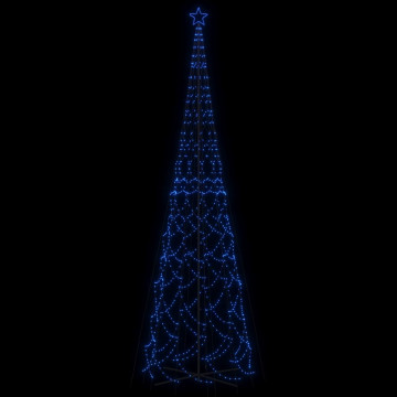 Brad de Crăciun conic, 3000 LED-uri, albastru, 230x800 cm - Img 4