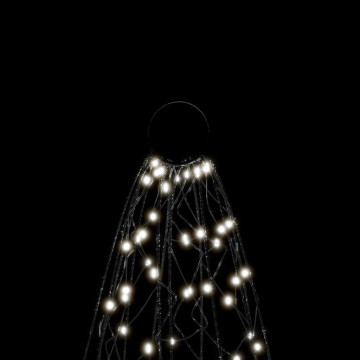 Brad de Crăciun pe catarg, 3000 LED-uri, alb rece, 800 cm - Img 8