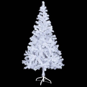 Brad de Crăciun pre-iluminat cu globuri, 120 cm, 230 ramuri - Img 3