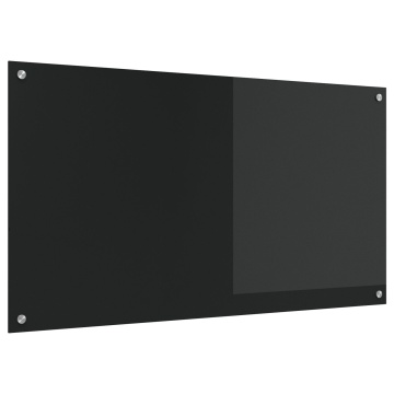 Bucătăria Backsplash Negru 110x60x0,6 cm din Sticlă Temprată - Img 2