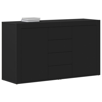 bufet Negru Lemn prelucrat 120 x 36 x 69 cm Depozitare Bufet - Img 3
