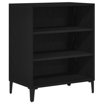 bufet Negru Stejar 57x35x70 cm Lemn compus - Img 2