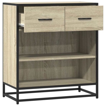 Bufet Stejar Sonoma 68x35x76 cm Lemn prelucrat - Img 6