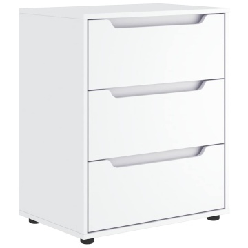 Bufetă „VISNES” alb 60x40x73 cm lemn prelucrat - Img 2