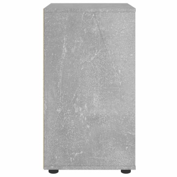 Bufetă „VISNES” Gri beton 60x40x73 cm Lemn prelucrat - Img 6