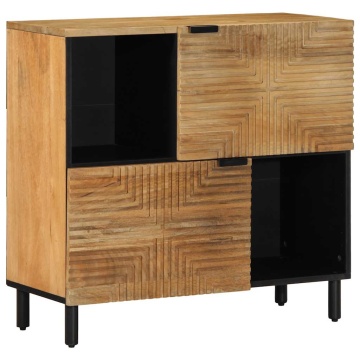Bufetă maro 80x33x75 cm lemn masiv de mango - Img 1