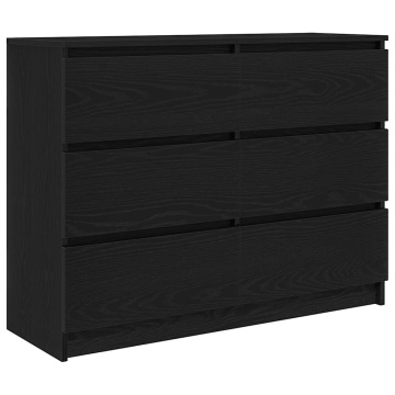 Bufetă Stejar negru 100x35x76 cm Lemn prelucrat - Img 2