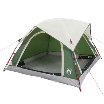Cabină cort de camping, 4 persoane, verde, impermeabil - Img 3