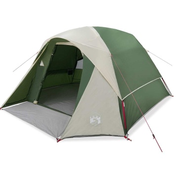 Cabină cort de camping, 4 persoane, verde, impermeabil - Img 2