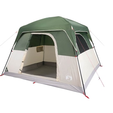 Cabină cort de camping, 4 persoane, verde, impermeabil - Img 8