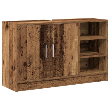 Cabinet chiuvetă Lemn vechi 90x29x55 cm Lemn prelucrat - Img 2