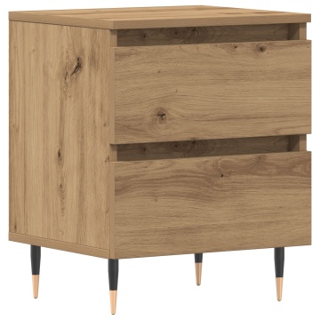 Cabinet de noapte Stejar Artisan 40x35x50 cm Lemn furniruit - Img 2