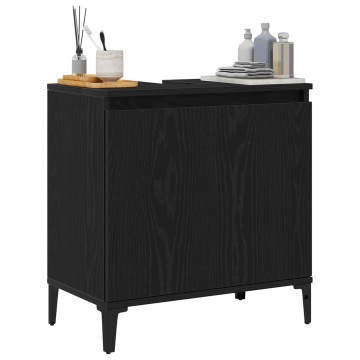 Cabinet lavoar Stejar Negru 58x33x60 cm Lemn prelucrat - Img 3