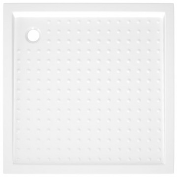 Cădiță de duș cu puncte, alb, 80x80x4 cm, ABS - Img 7