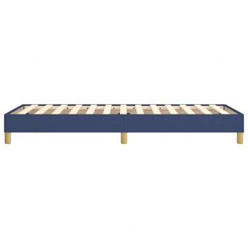 Cadru de pat box spring, albastru, 100x200 cm, textil - Img 5