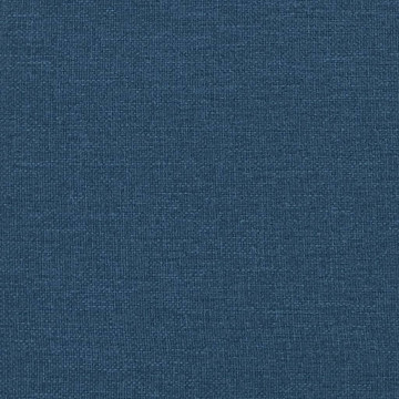 Cadru de pat cu tăblie, albastru, 90x200 cm, textil - Img 7