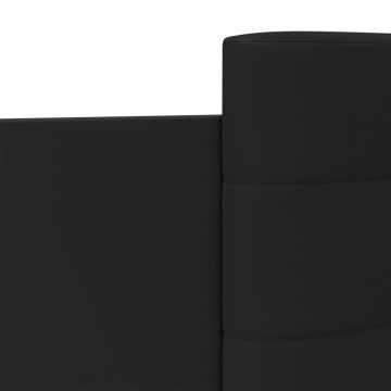Cadru de pat cu tăblie, negru, 90x190 cm, lemn prelucrat - Img 6