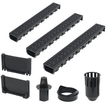 Canale de drenaj, 3 buc, plastic, 3 m - Img 1