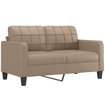 Canapea cu 2 locuri, cappuccino, 140 cm, piele ecologică - Img 2