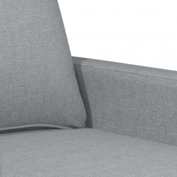 Canapea cu 3 locuri, gri deschis, material 180CM textil - Img 5