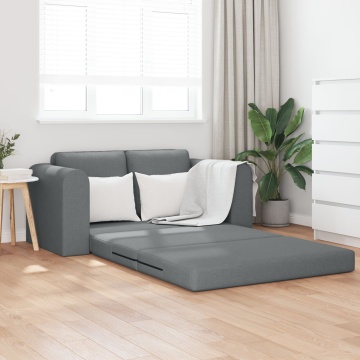 Canapea Pat 2 în 1 Gri închis 148x71x83 cm Stofă - Img 1
