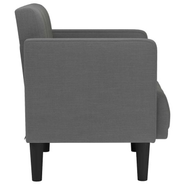 Canapea Scaun cu cotiere Gri închis 53 cm Material - Img 4