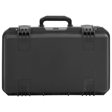 Carcasă de transport portabilă, negru, 55x35x22,5 cm, PP - Img 2