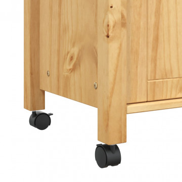 Cărucior de bucătărie „MONZA”, 60x40x90 cm, lemn masiv de pin - Img 7