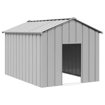 Casă pentru câini cu acoperiș 113x153x101 cm oțel galvanizat - Img 1