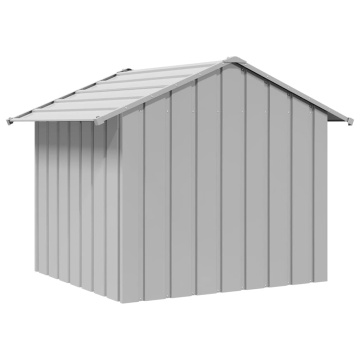 Casă pentru câini cu acoperiș 131x101x102 cm oțel galvanizat - Img 8