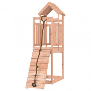 Căsuță de joacă cu perete de cățărat, lemn masiv douglas - Img 3