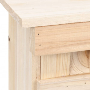 Căsuță de vrăbii cu 5 încăperi, 68 x 15 x 21 cm, lemn de brad - Img 5
