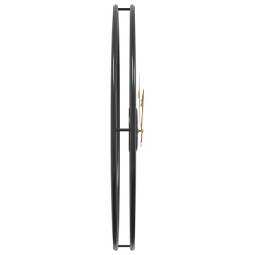 Ceas de perete, negru, Ø50 cm, fier - Img 4