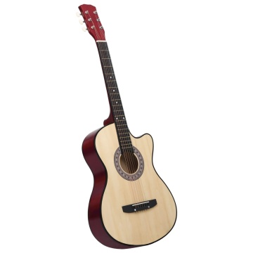 Chitară acustică occidentală, cu 6 corzi, 38, lemn de tei - Img 1