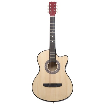 Chitară acustică occidentală, cu 6 corzi, 38, lemn de tei - Img 2