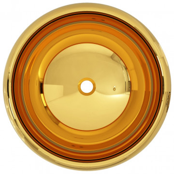 Chiuvetă, auriu, 40 x 15 cm, ceramică - Img 3