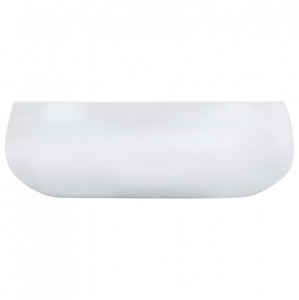 Chiuvetă de baie, alb, 44,5x39,5x14,5 cm, ceramică - Img 4