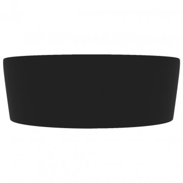 Chiuvetă de lux cu preaplin, negru mat, 36 x 13 cm, ceramică - Img 4