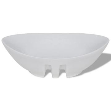 Chiuvetă din ceramică ovală cu preaplin 59 x 38,5 cm - Img 12