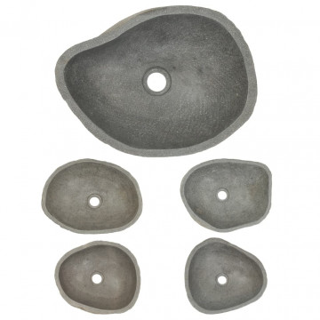 Chiuvetă din piatră de râu, 38-45 cm, oval - Img 4