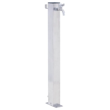 Coloană de apă de grădină, 60 cm, oțel inoxidabil, pătrat - Img 1