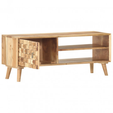 Comodă TV, 100 x 35 x 40 cm, lemn masiv de acacia - Img 8